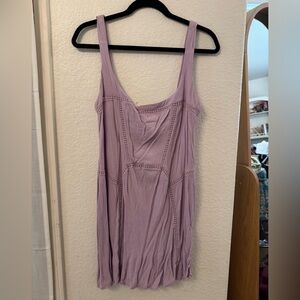 Free people Lilac Textured mini dress